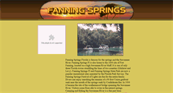 Desktop Screenshot of fanningspringsflorida.com