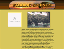 Tablet Screenshot of fanningspringsflorida.com
